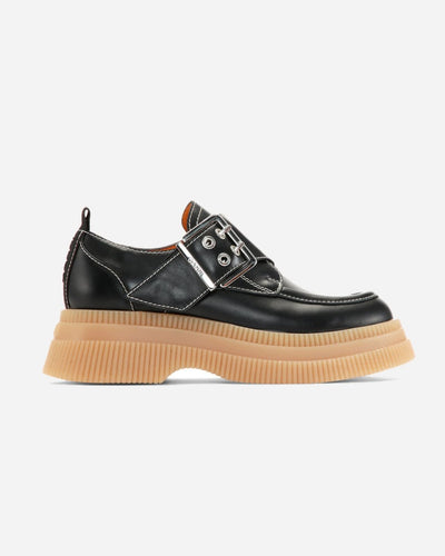 Calf Leather Creepers Monk - Black - Munk Store