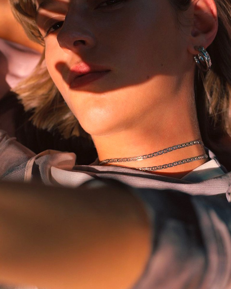 Carlo Necklace - 43 Cm - Sterling Silver - Munk Store