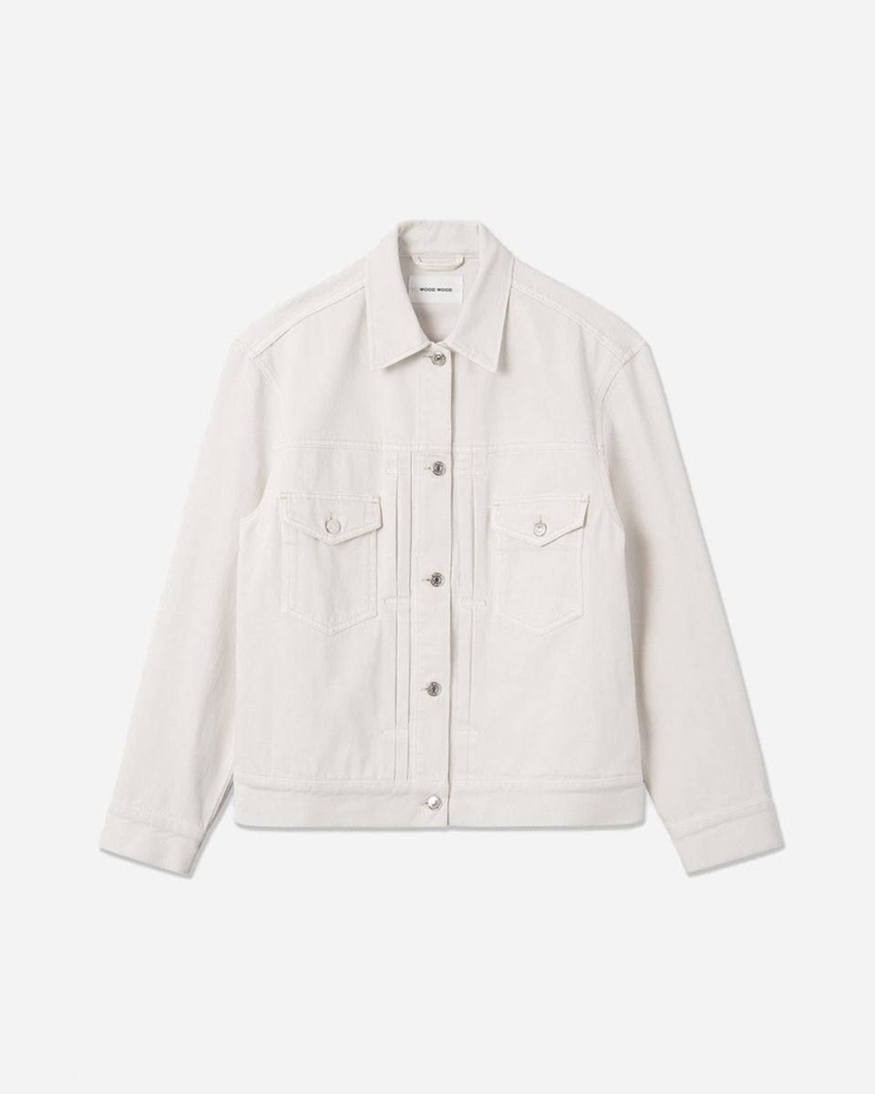 Carrie Rigid Denim Jacket - Off White - Munk Store