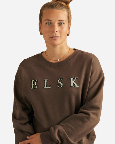 Chenille Ørum Sweatshirt - Dark Oak - Munk Store