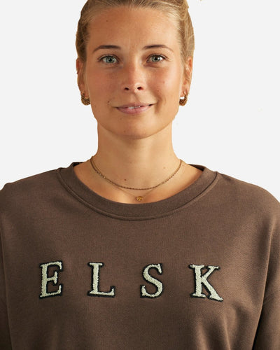 Chenille Ørum Sweatshirt - Dark Oak - Munk Store