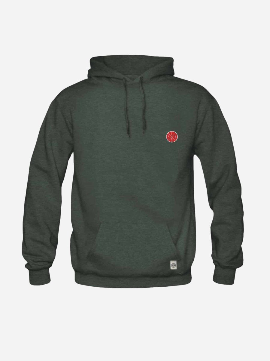 Chest Batch Hoodie - Dark Green - Munk Store