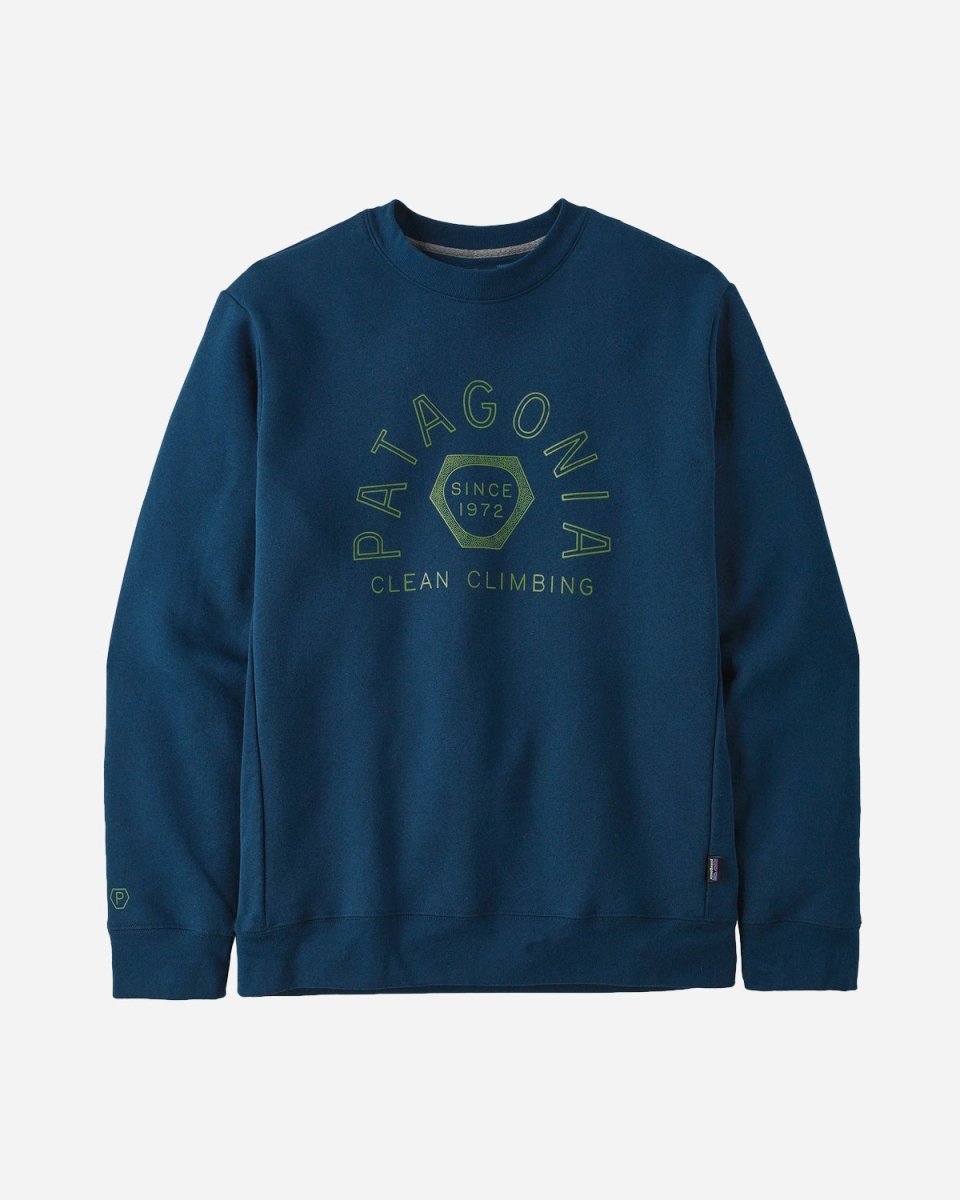 Clean Climb Hex Uprisal Crew Sweatshirt - Tidepool Blue - Munk Store