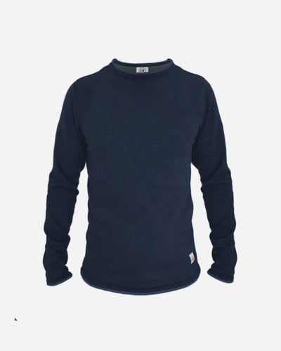 ELSK LØNNERUP MEN'S KNIT DOUBLE KNITTED - DARK NAVY - Munk Store