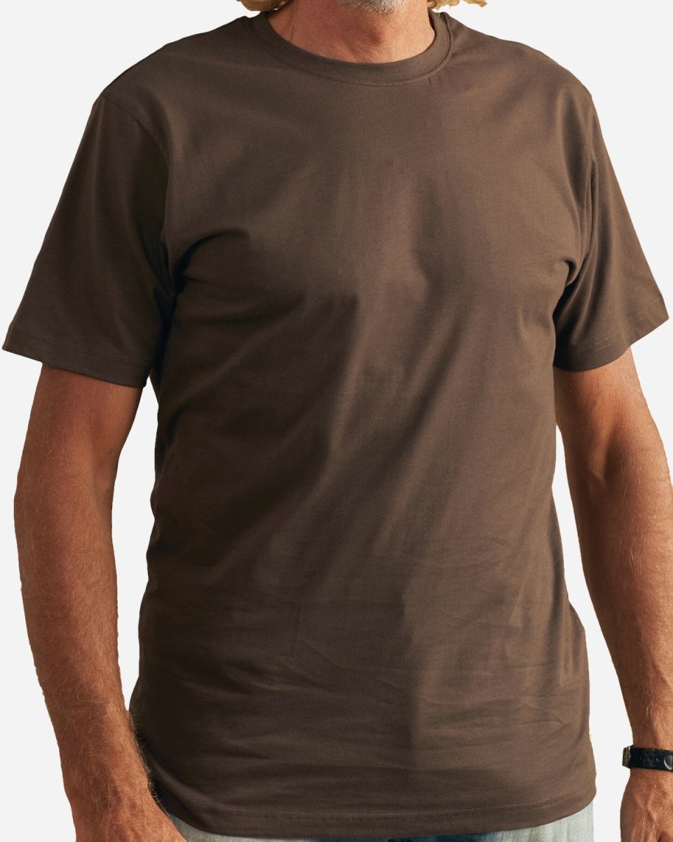 Essential Brushed T-shirt - Dark Oak - Munk Store