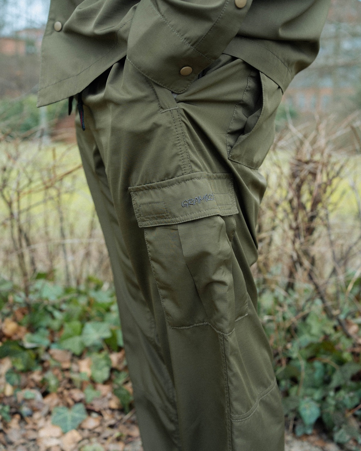 Light Ripstop Utility Pant - Olive Drab - Gramicci - Munkstore.dk