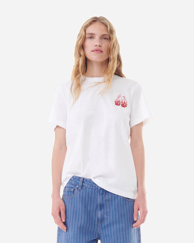Thin Jersey GoGo Relaxed T-shirt - Bright White