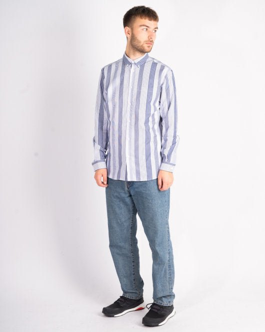 Glinse Stripe Shirt - White - Munk Store