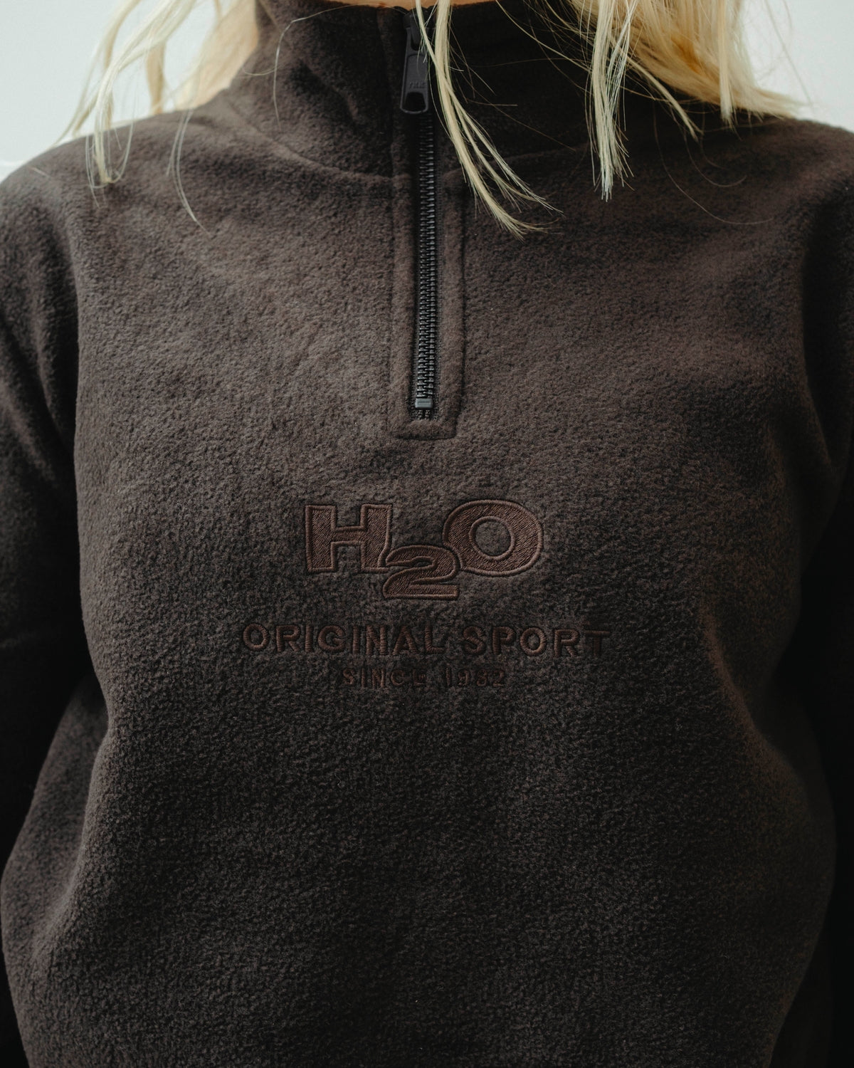 Blåvand II Fleece Half Zip - Brown