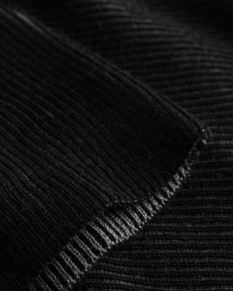 Half Zip Knit - Black - Munk Store