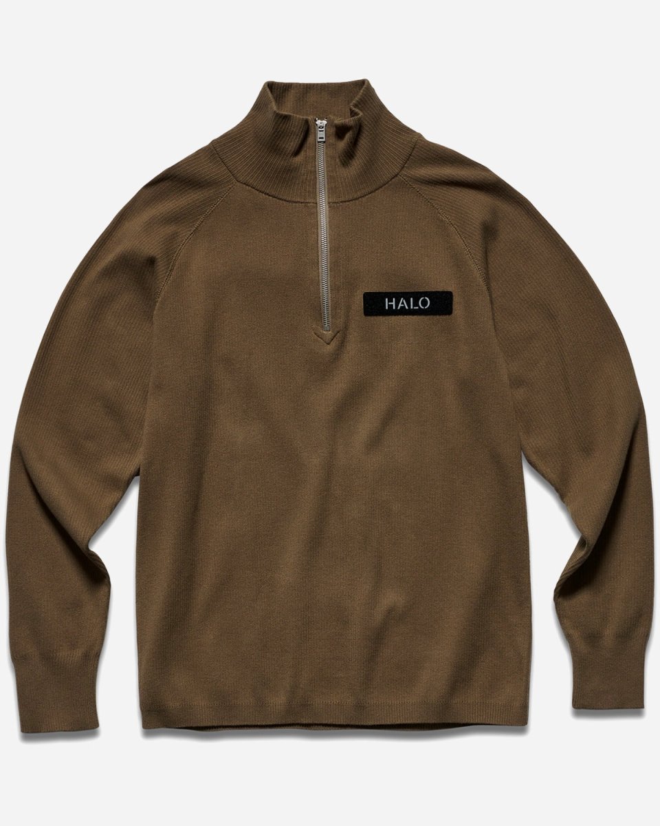 Halo Halfzip Knit - Vintage Brown - Munk Store