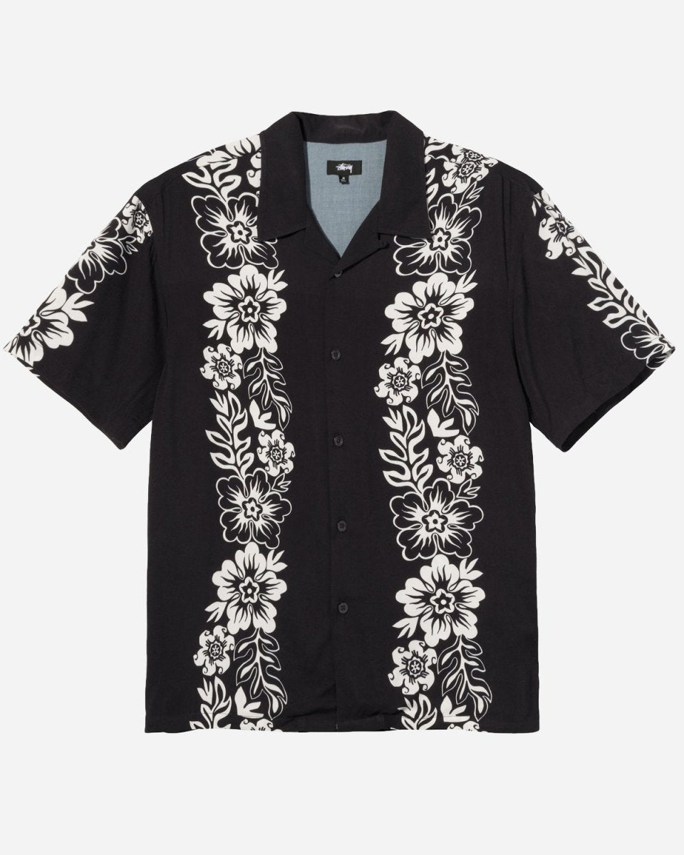 Hawaiiam Pattern Shirt - Black - Munk Store