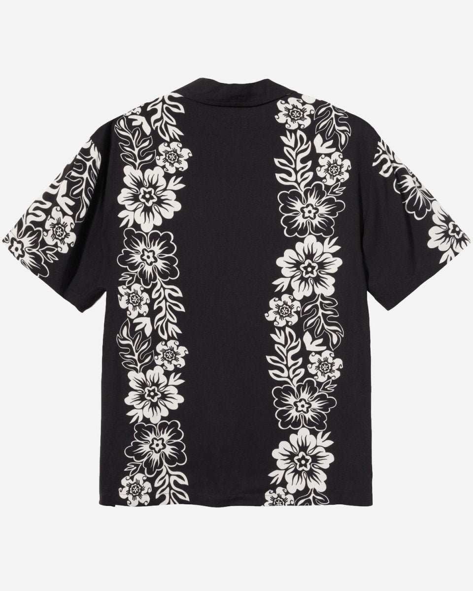 Hawaiiam Pattern Shirt - Black - Munk Store