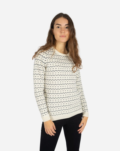 Jasmin knit - Cream/Navy - Munk Store