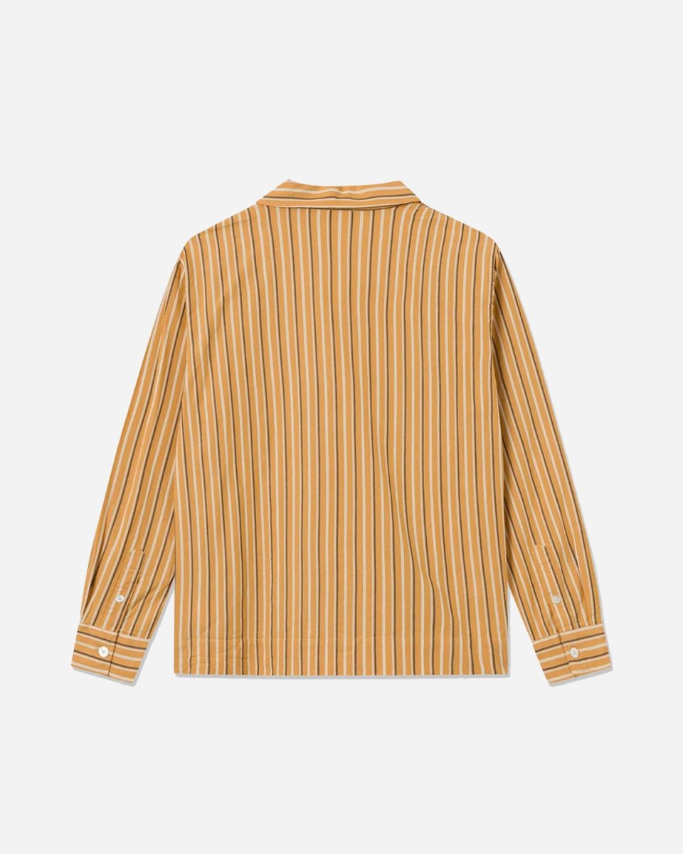 Jason Dobby Stripe Shirt - Ochre - Munk Store