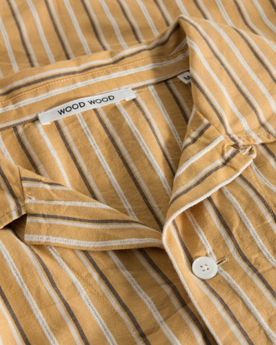 Johan Dobby Stripe Shirt - Ochre - Munk Store