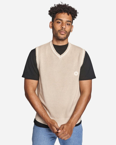 Karl Knit Vest - Ecru - Munk Store