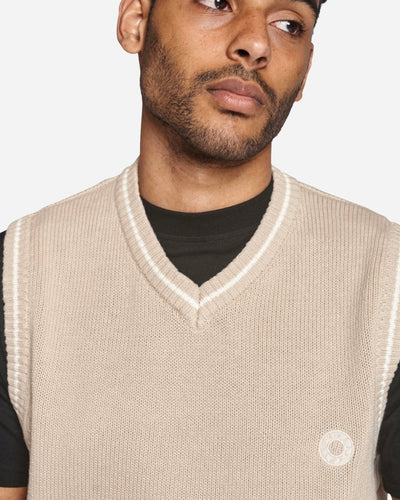 Karl Knit Vest - Ecru - Munk Store