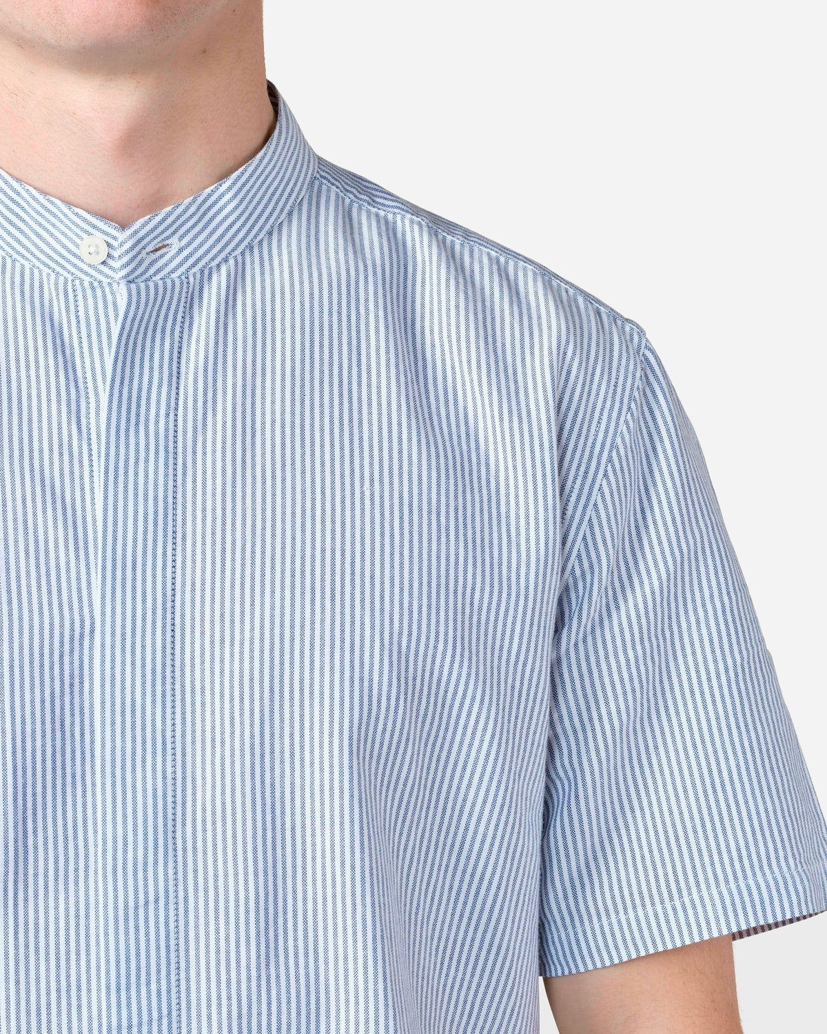 Max Striped Shirt - White/Navy