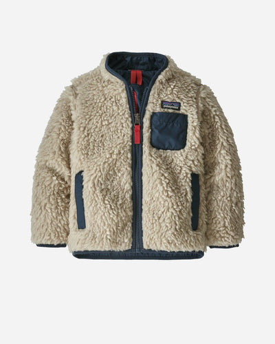 Kids Retro X Jacket - Natural W/New Navy - Munk Store