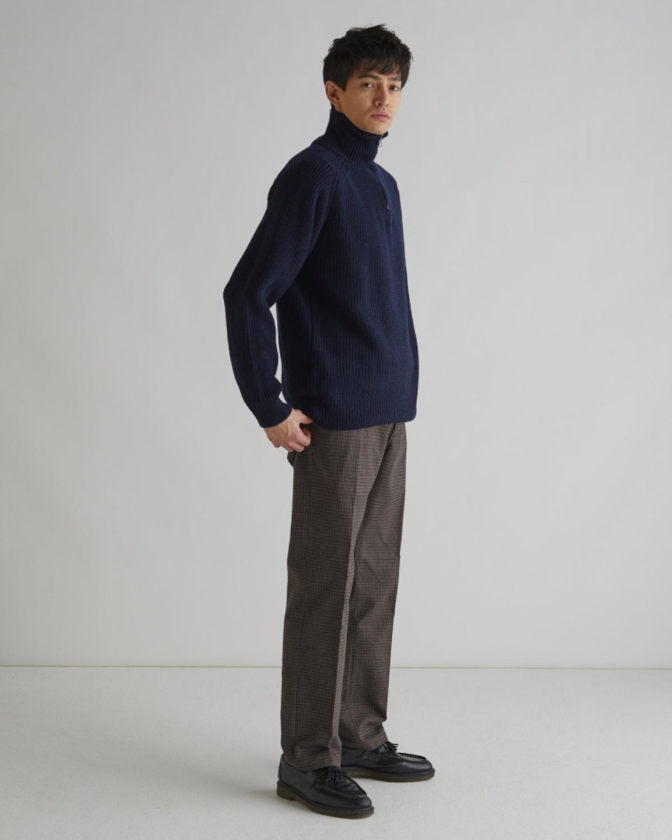 Lass Knit Half-Zip - Navy - Munk Store