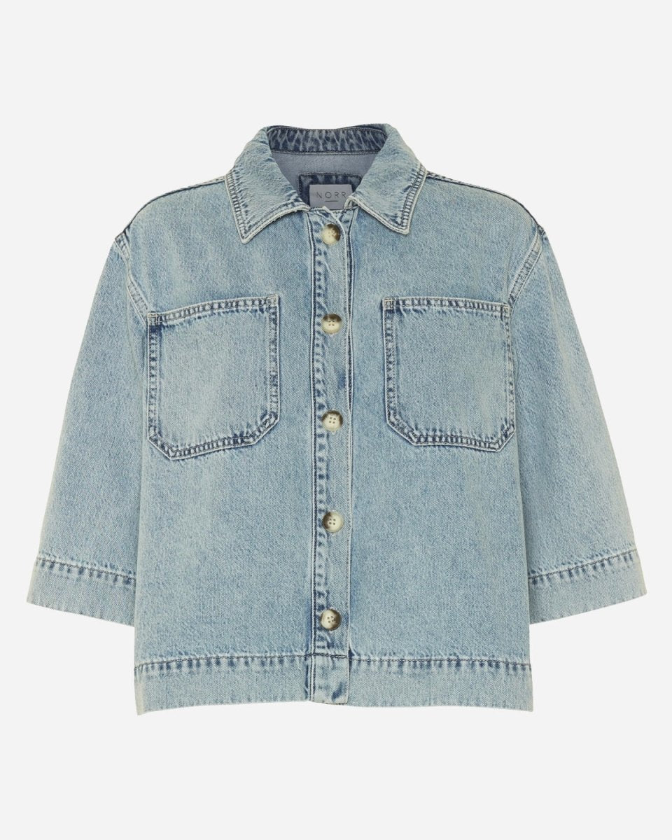 Lilah Denim Shirt - Light Blue - Munk Store