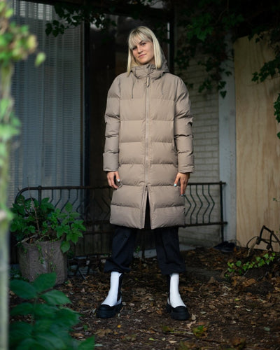 Long Puffer Jacket - Taupe - Munk Store