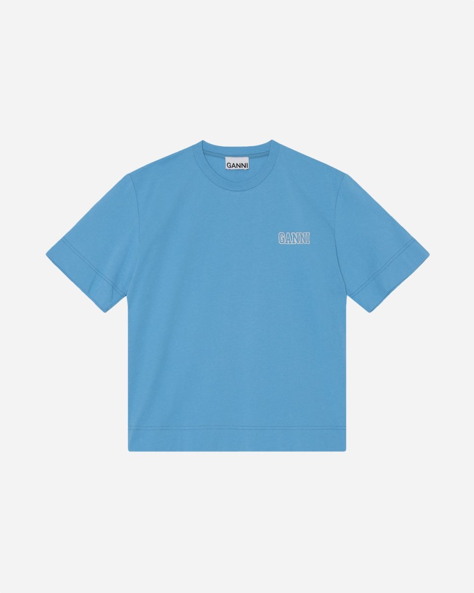 Loose Fit O-neck Jersey - Azure Blue - Munk Store
