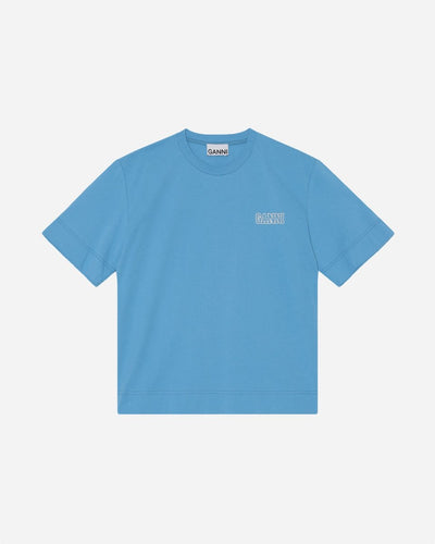 Loose Fit O-neck Jersey - Azure Blue - Munk Store