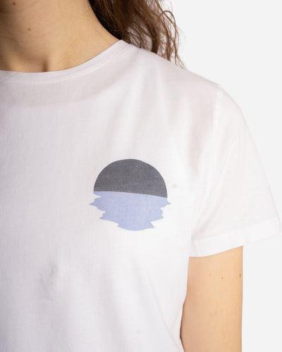 Lulu Tee - White/Navy/Ocean - Munk Store