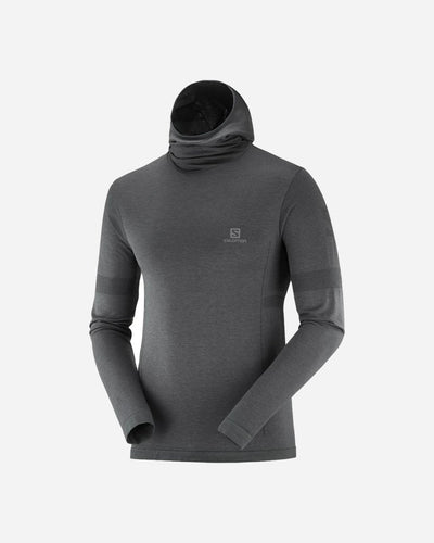 M Outspeed Wool Hoodie - Black/Heather - Munk Store