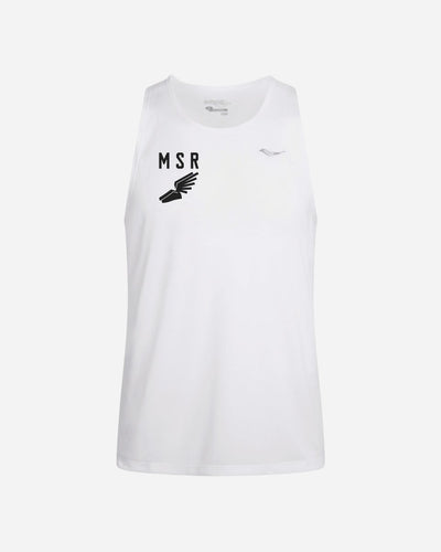 M Stopwatch Singlet - White - Munk Store