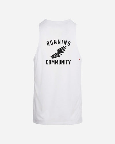 M Stopwatch Singlet - White - Munk Store