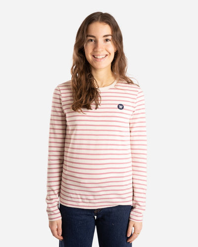 Moa long sleeve - Off/White/Rose - Munk Store