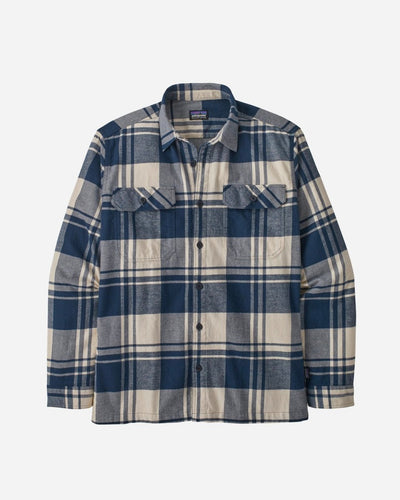 M's Fjord Flannel Shirt - Oak/Smolder Blue - Munk Store