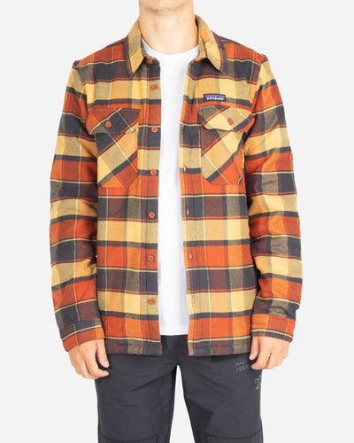 M's Insulated Fjord Flannel Jacket - Plots: Burnished Red - Munk Store