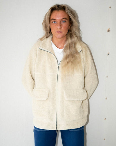 Oslo Pile Jacket - Moonbeam - Munk Store