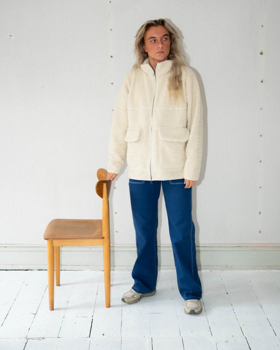 Oslo Pile Jacket - Moonbeam - Munk Store