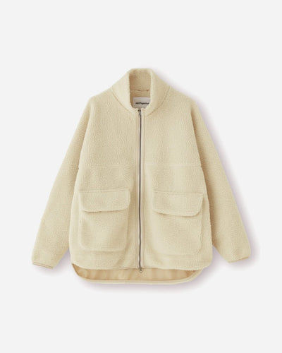 Oslo Pile Jacket - Moonbeam - Munk Store
