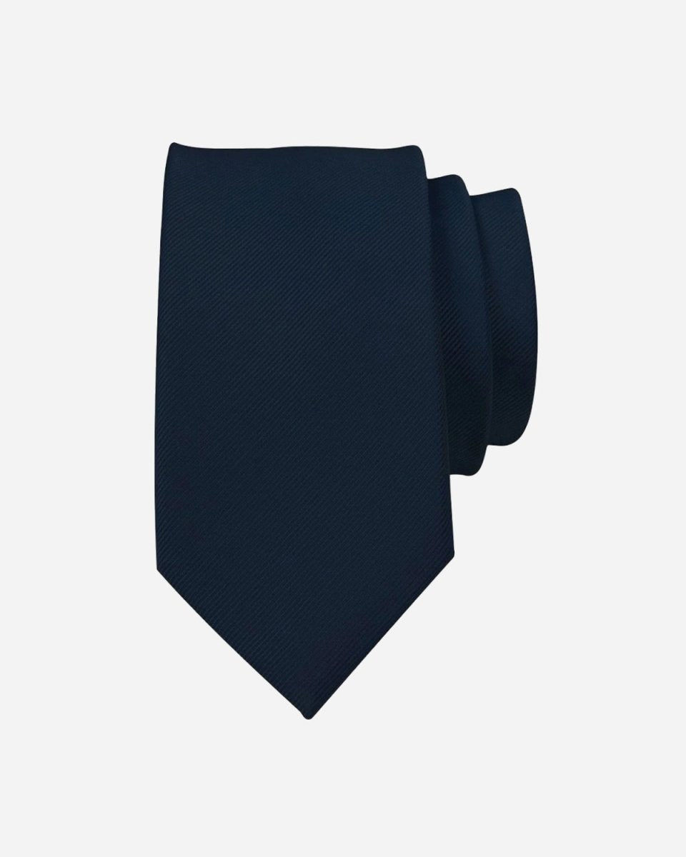 Our For 5 Plaine Tie - Navy - Munk Store