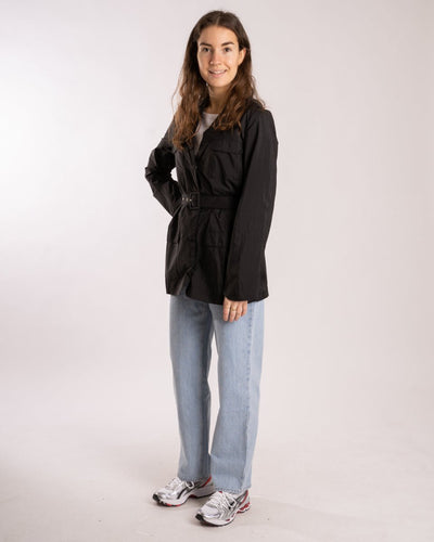 Oversized Patch Pocket Jacket - Black - Munk Store