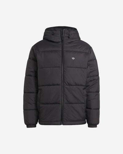 Padded Hooded Jacket - Black - Munk Store