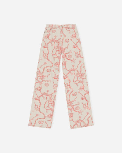 Print Denim Magny - Egret - Munk Store