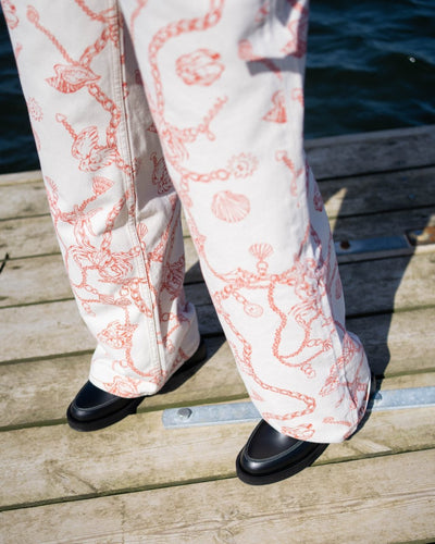 Print Denim Magny - Egret - Munk Store
