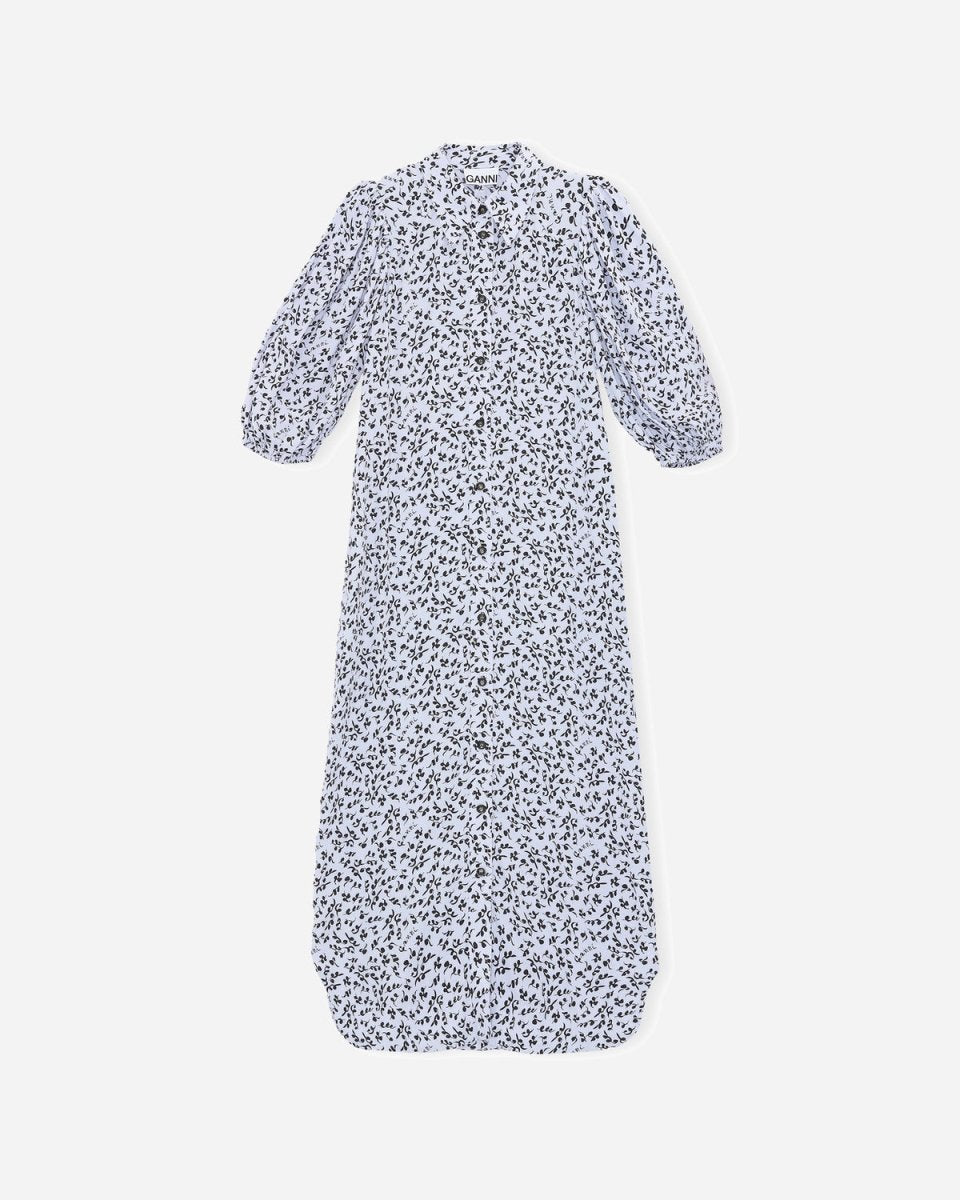 Printed Crepe Dress - Heather - Munk Store