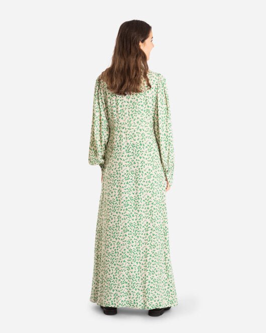 Printed Crepe Maxi Dress - Tapioca - Munk Store