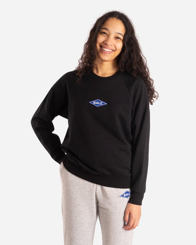 Raglan Crewneck - Black/Black - Munk Store