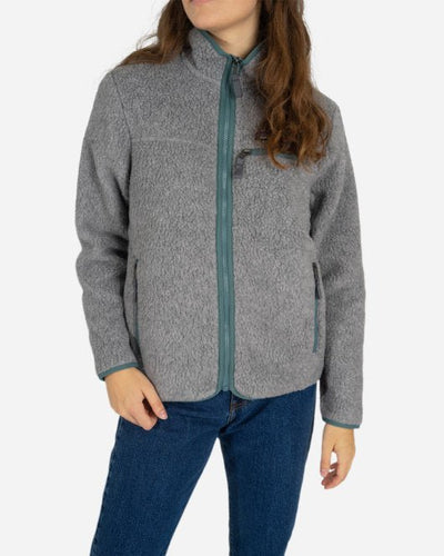 Retro Pile Jacket - Salt Grey - Munk Store