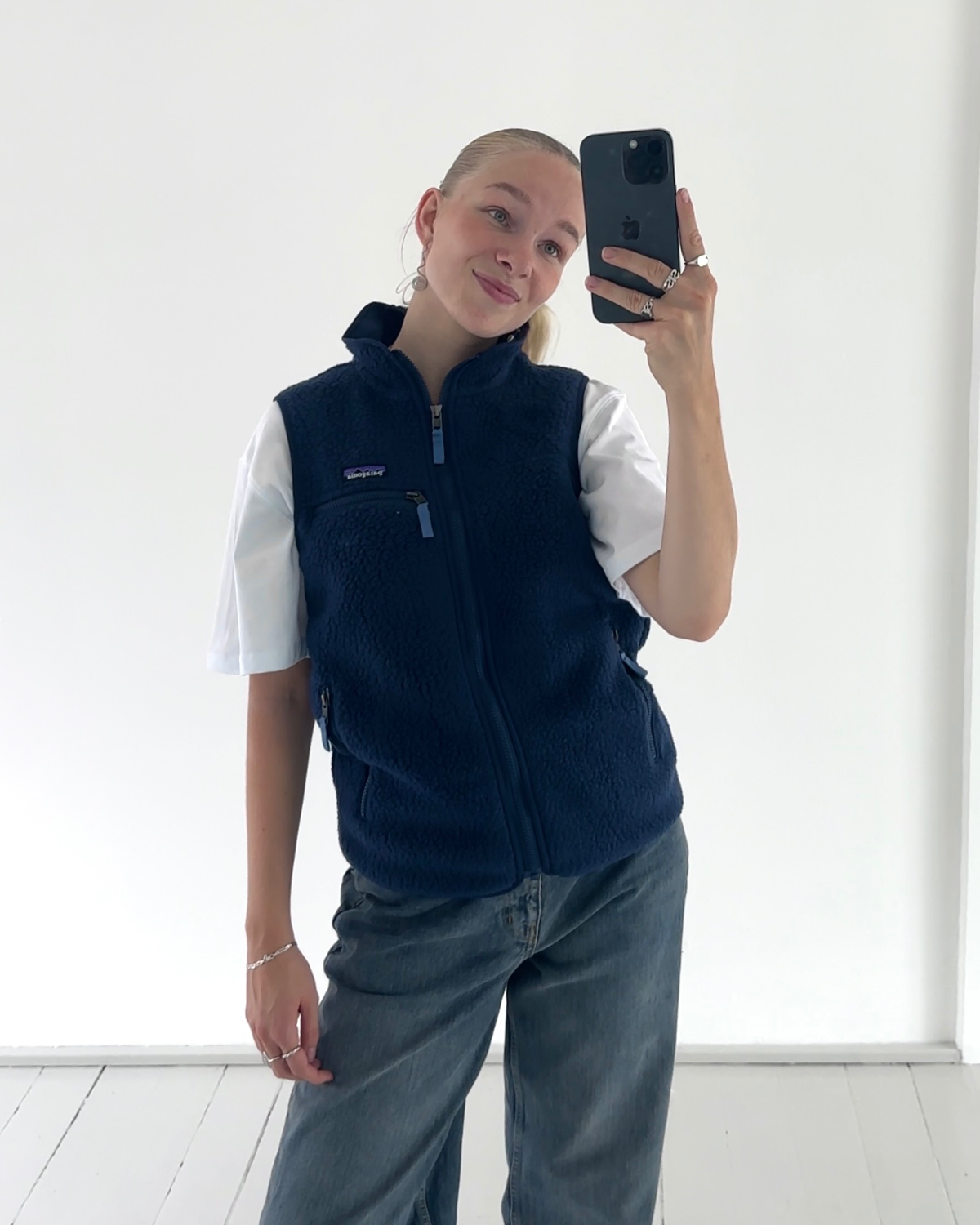 W´s Retro Pile Vest - Navy