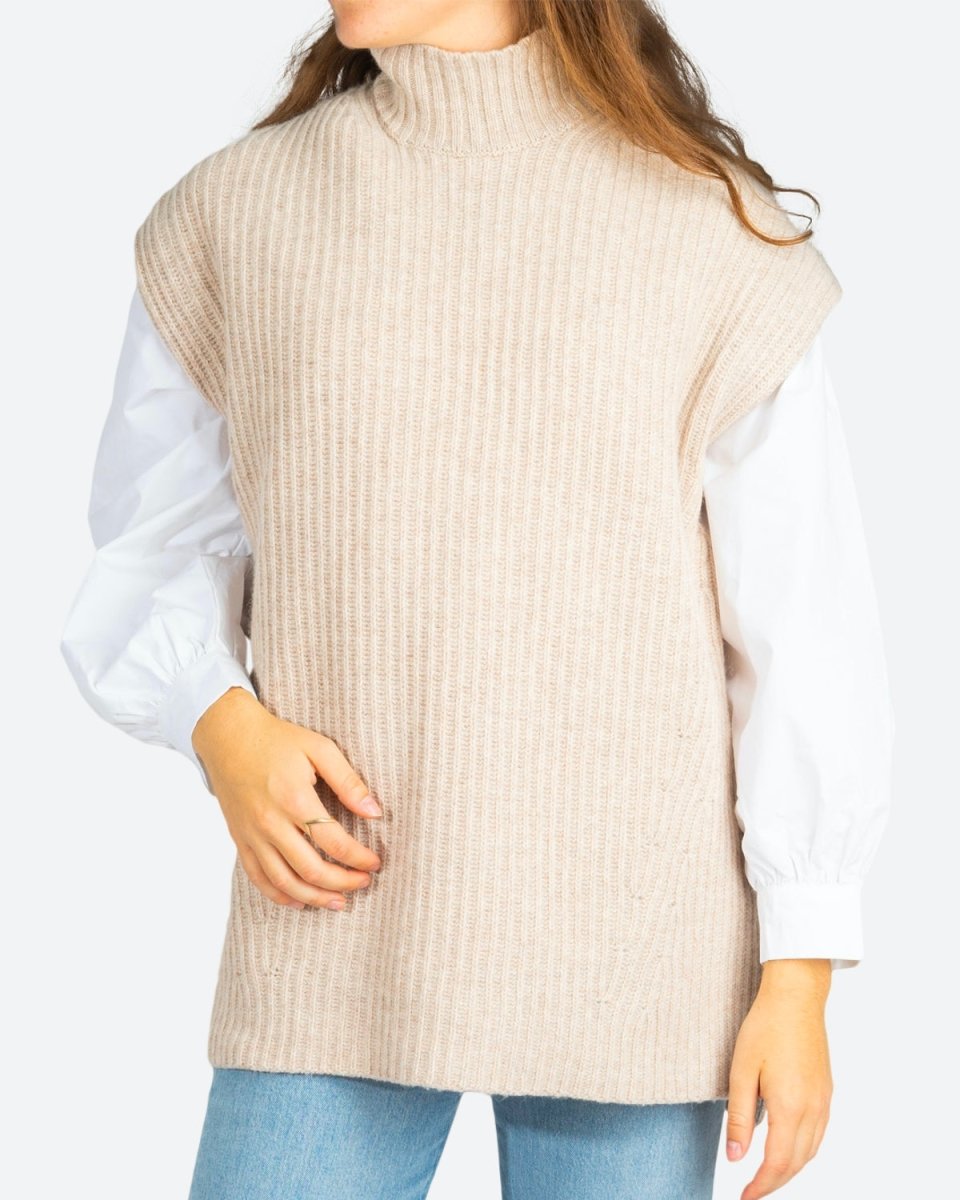 Rib Knit Vest - Brazilian Sand - Munk Store